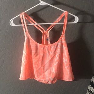 Pinky orange crop top